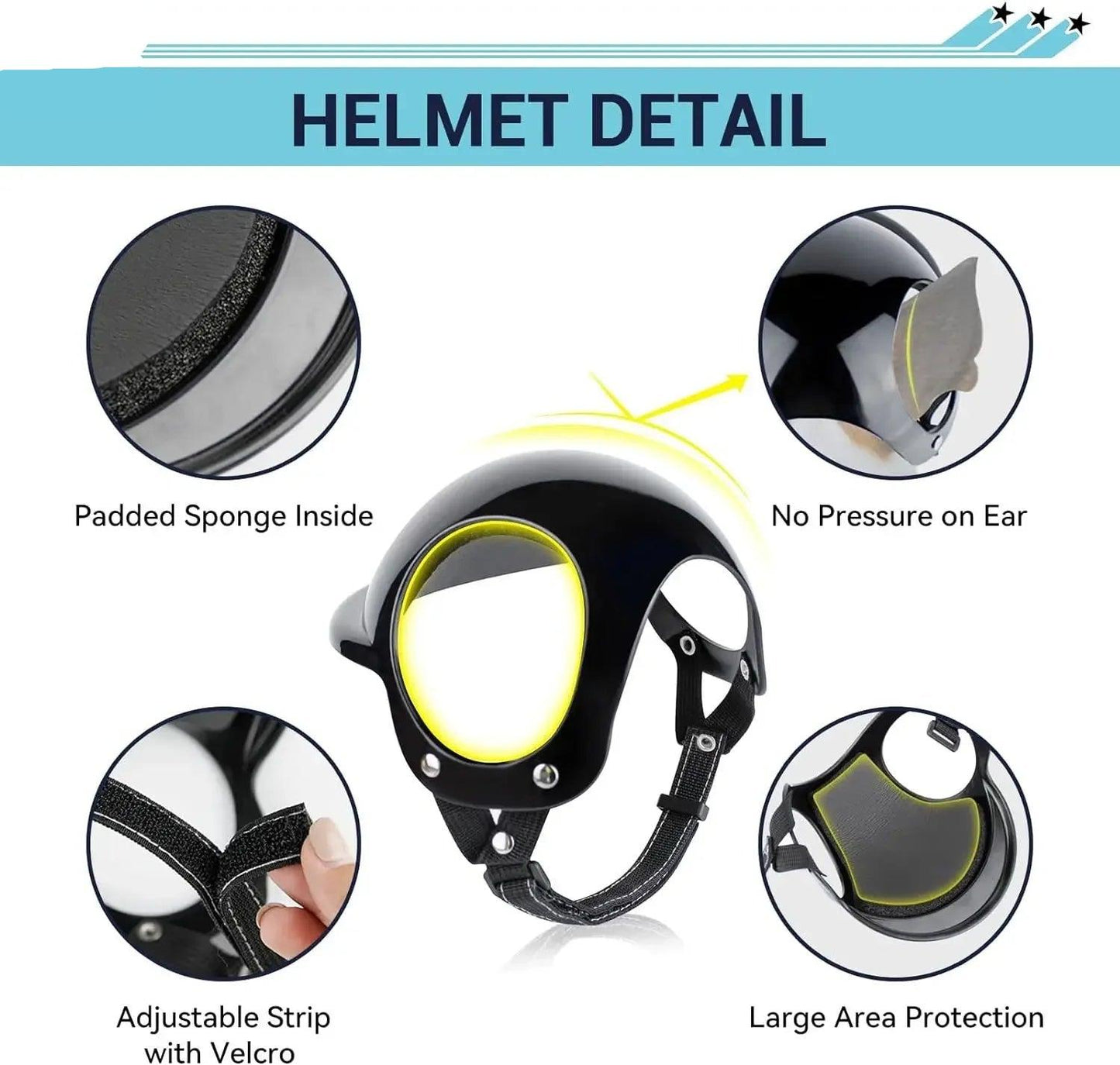Dog Motorcycle Helmet & Goggles
