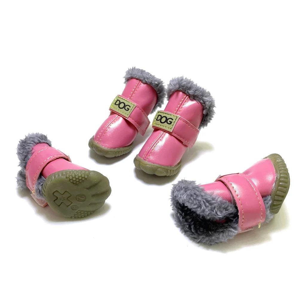 Plush Winter Dog Booties