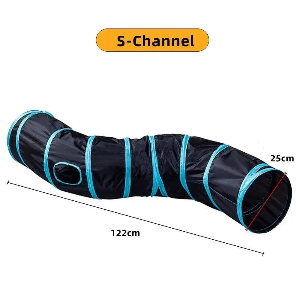 Foldable Cat Play TunnelDescription:
Let your cat explore a world of adventure with this foldable play tunnel! A fun, durable toy that offers endless entertainment and exercise for your fuRegal Pet PalaceRegal Pet PalaceFoldable Cat Play Tunnel