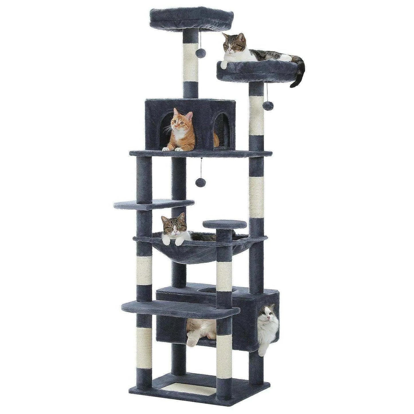 Large Cat Tree TowerDescription:
Give your cat the ultimate playground with this spacious multi-level tree. It’s designed for scratching, climbing, napping, and endless entertainment. PRegal Pet PalaceRegal Pet PalaceLarge Cat Tree