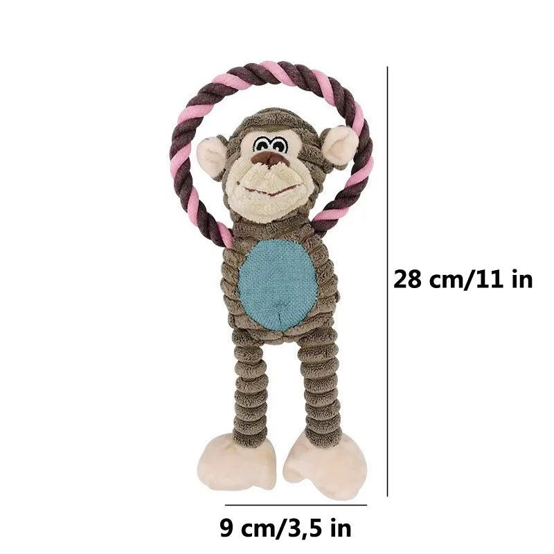 Squeaky Monkey Dog Toy