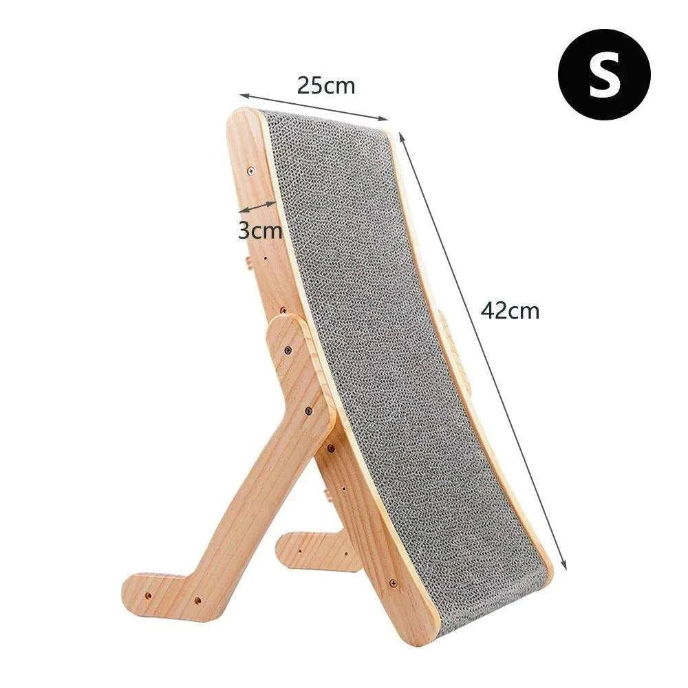 3-in-1 Cat Scratcher BedDescription:
Give your cat the ultimate comfort and play space! This durable wooden-frame scratcher doubles as a cozy bed and claw care station—keeping them happy anRegal Pet PalaceRegal Pet Palace3-in-1 Cat Scratcher