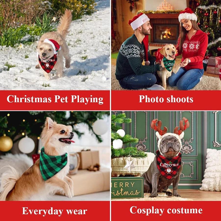 Christmas Dog Bandana Scarf