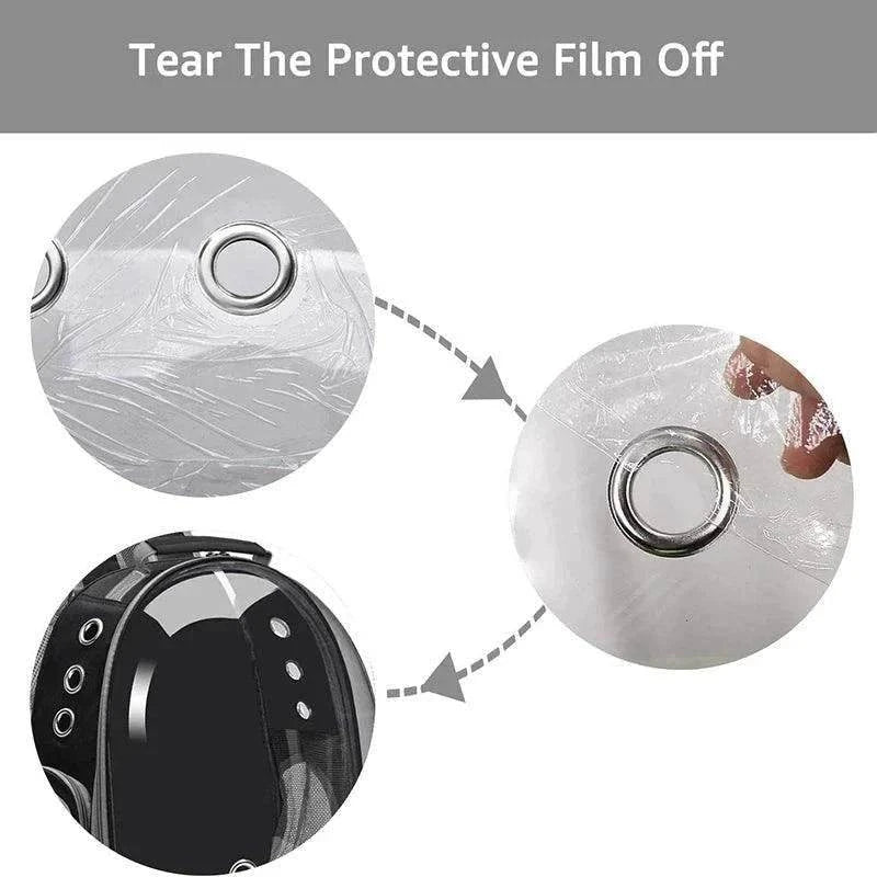 Transparent Cat Travel BackpackDescription:
Turn every outing into an adventure! This breathable, lightweight backpack gives your cat a panoramic view while keeping them safe and comfortable on tRegal Pet PalaceRegal Pet PalaceCat Travel Backpack