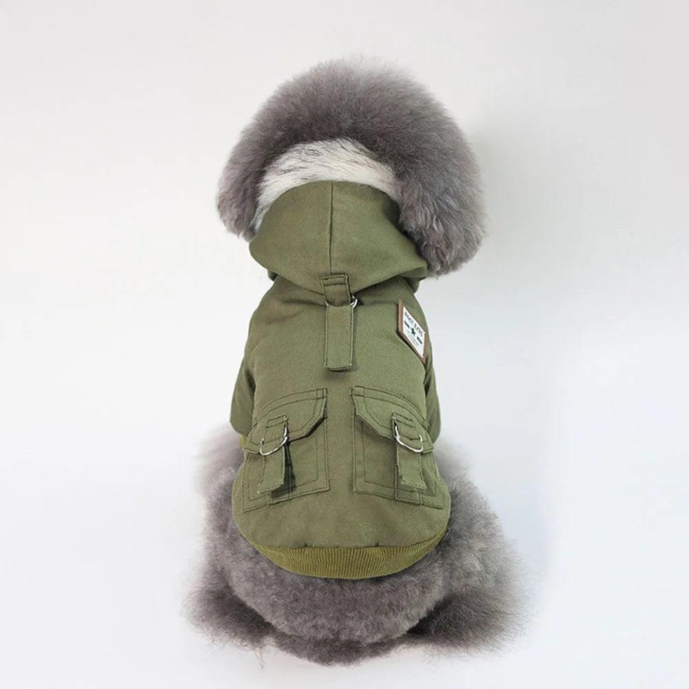 Thickened Winter Dog Military Coat