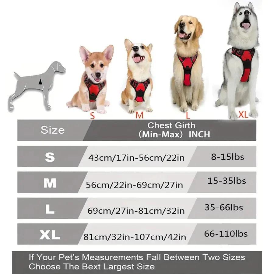No-Pull Reflective Dog Harness
