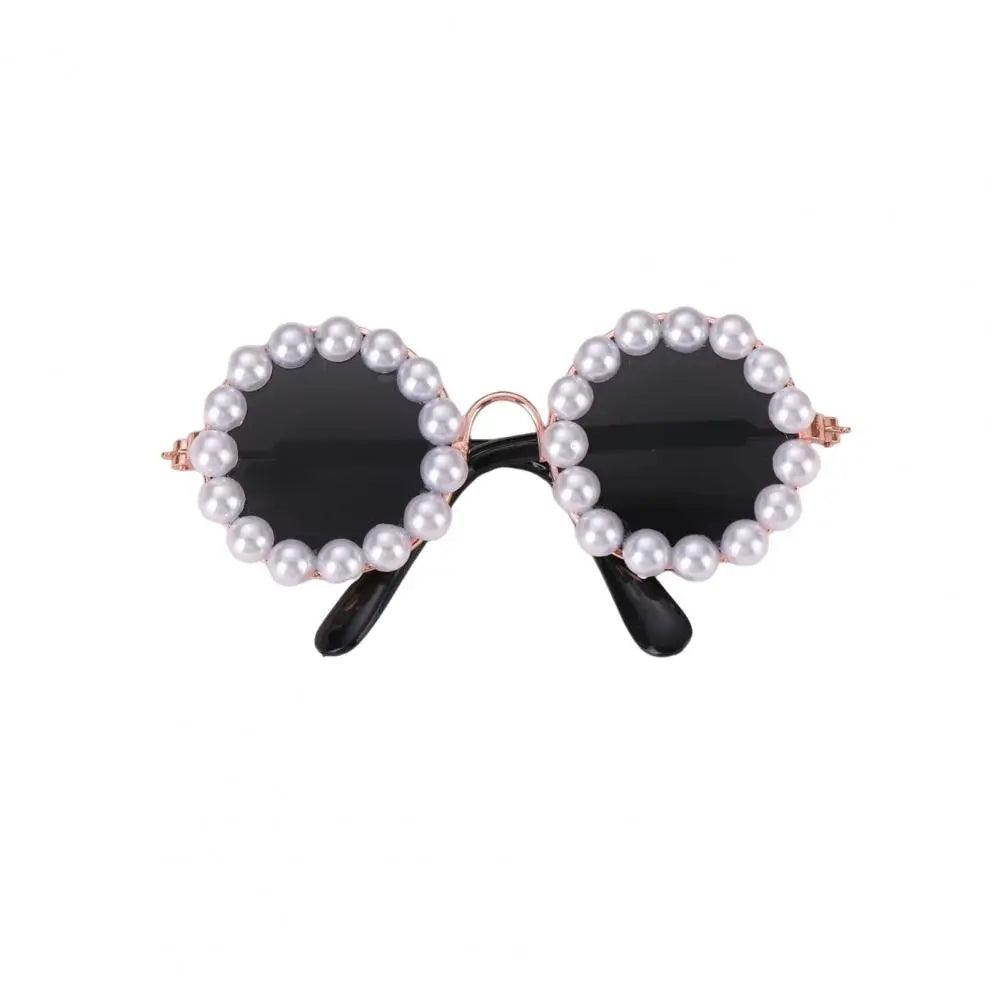 Elegant Pearl Pet Glasses