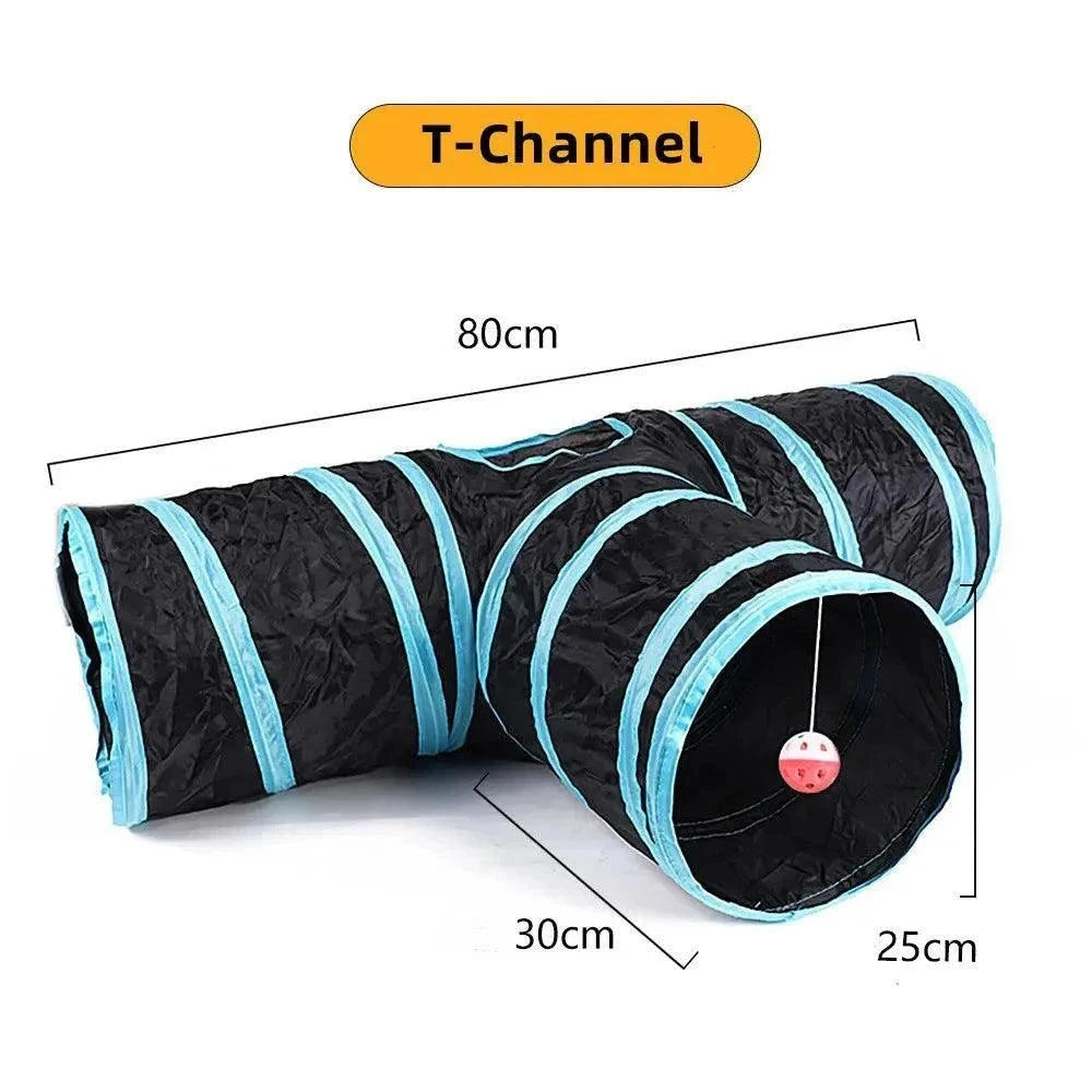 Foldable Cat Play TunnelDescription:
Let your cat explore a world of adventure with this foldable play tunnel! A fun, durable toy that offers endless entertainment and exercise for your fuRegal Pet PalaceRegal Pet PalaceFoldable Cat Play Tunnel