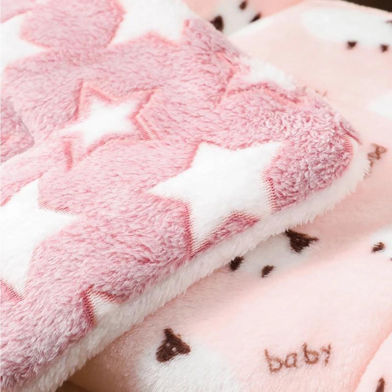 Cozy Flannel Cat Sleeping Mat