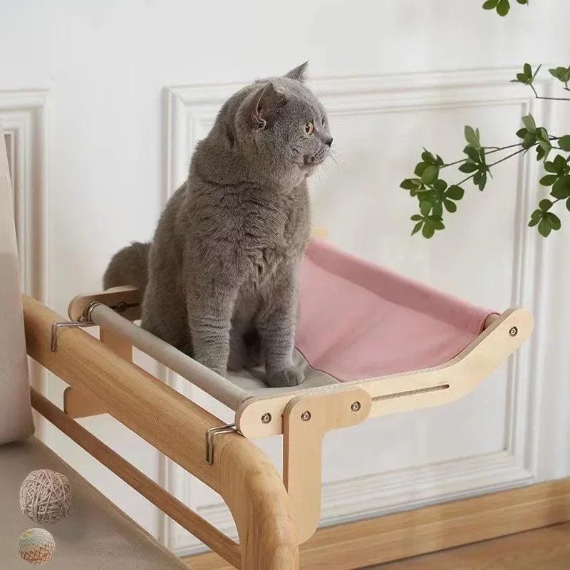 Sturdy Wooden Cat Hammock
