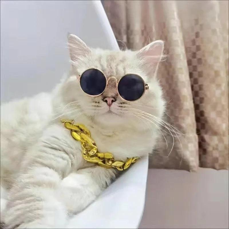 Vintage Round Pet Sunglasses