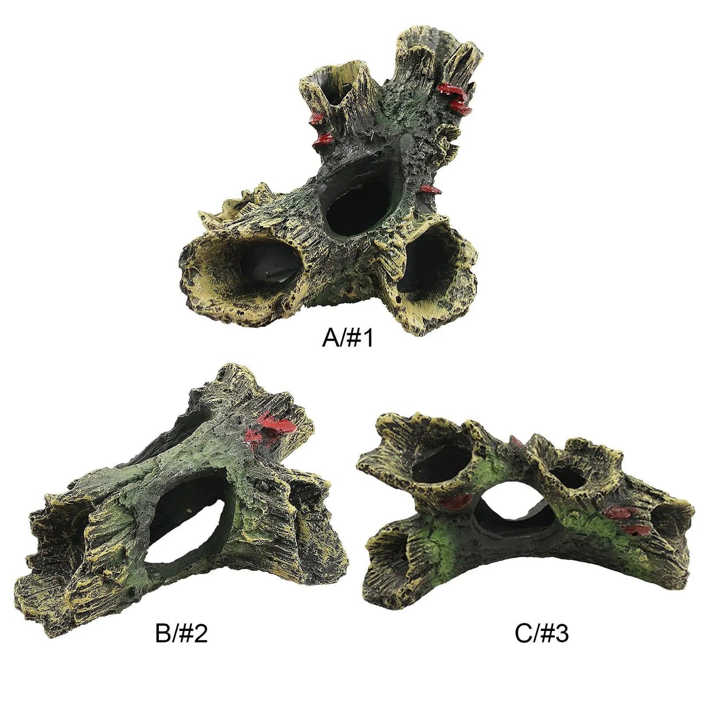 Hollow Log Fish Tank Décor