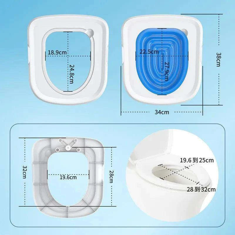 Cat Toilet Training KitDescription:
Say goodbye to litter boxes! Train your cat to use the toilet with this easy-to-follow, reusable training system—keeping your home cleaner and fresher.Regal Pet PalaceRegal Pet PalaceCat Toilet Training Kit