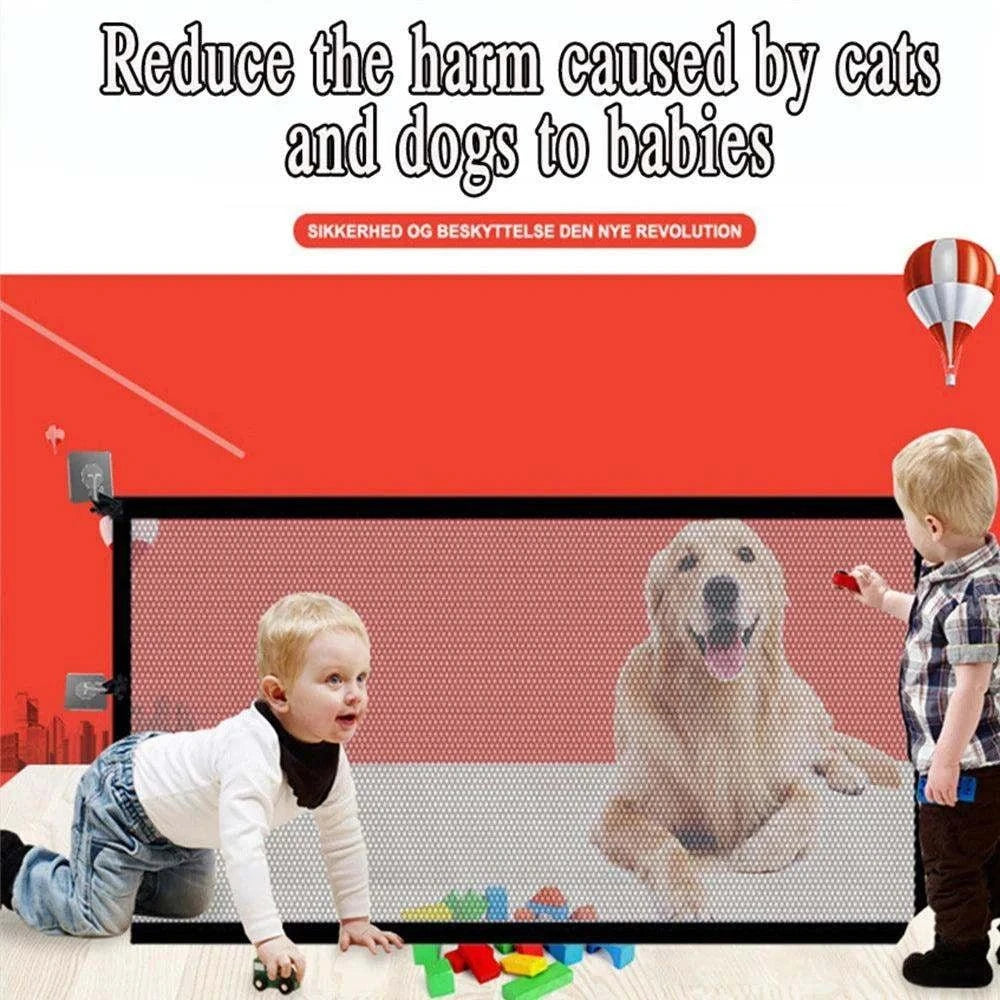 Foldable Pet Safety GateDescription:
Keep your pet safe while protecting your home! This breathable mesh barrier is perfect for blocking stairs, doorways, and other areas to create a securRegal Pet PalaceRegal Pet PalaceFoldable Pet Safety