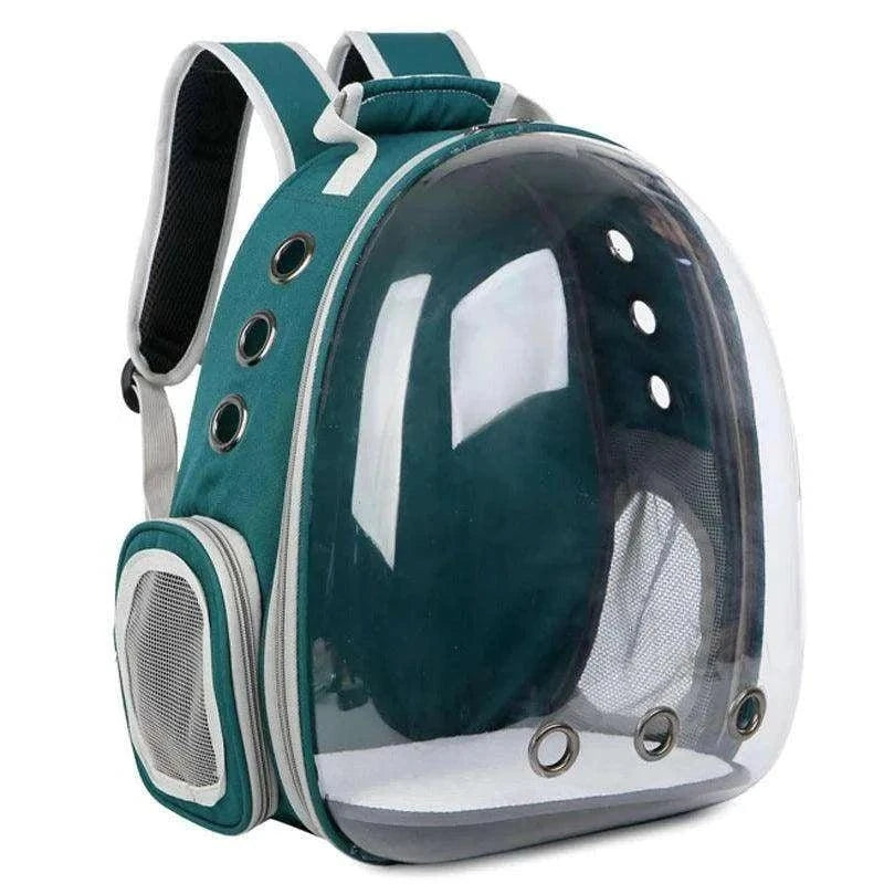 Space Capsule Pet BackpackDescription:
Turn heads while giving your pet a cozy, breathable travel experience. This transparent bubble backpack keeps them safe, stylish, and close on every adRegal Pet PalaceRegal Pet PalaceSpace Capsule