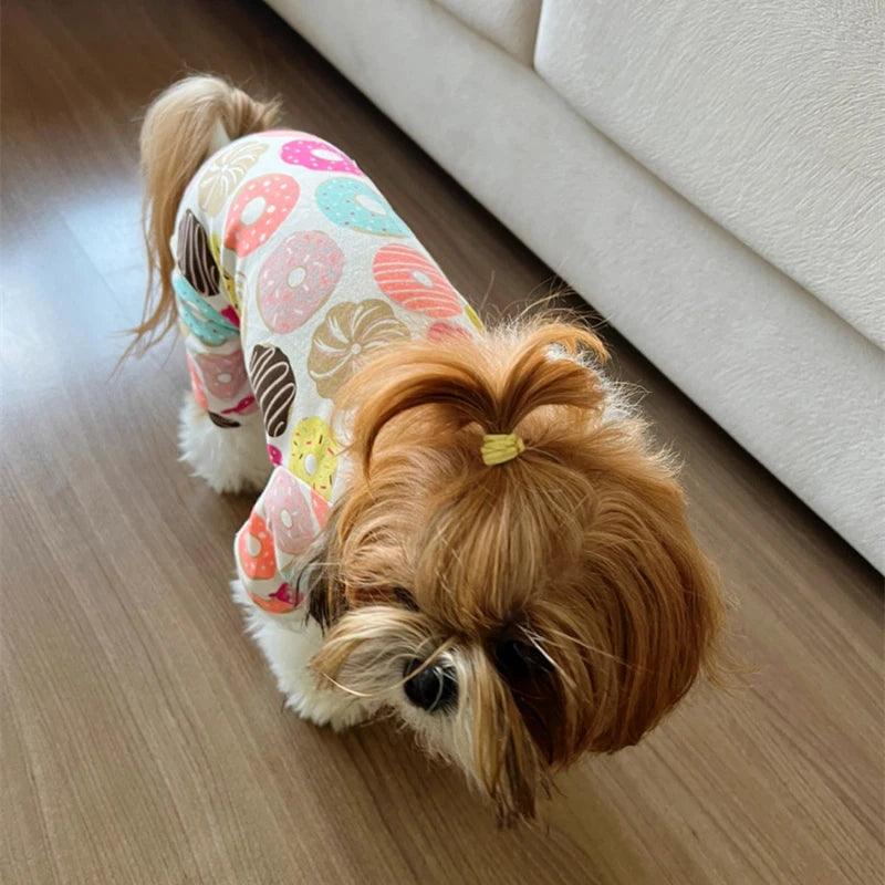 Cotton Print Pet Jumpsuit