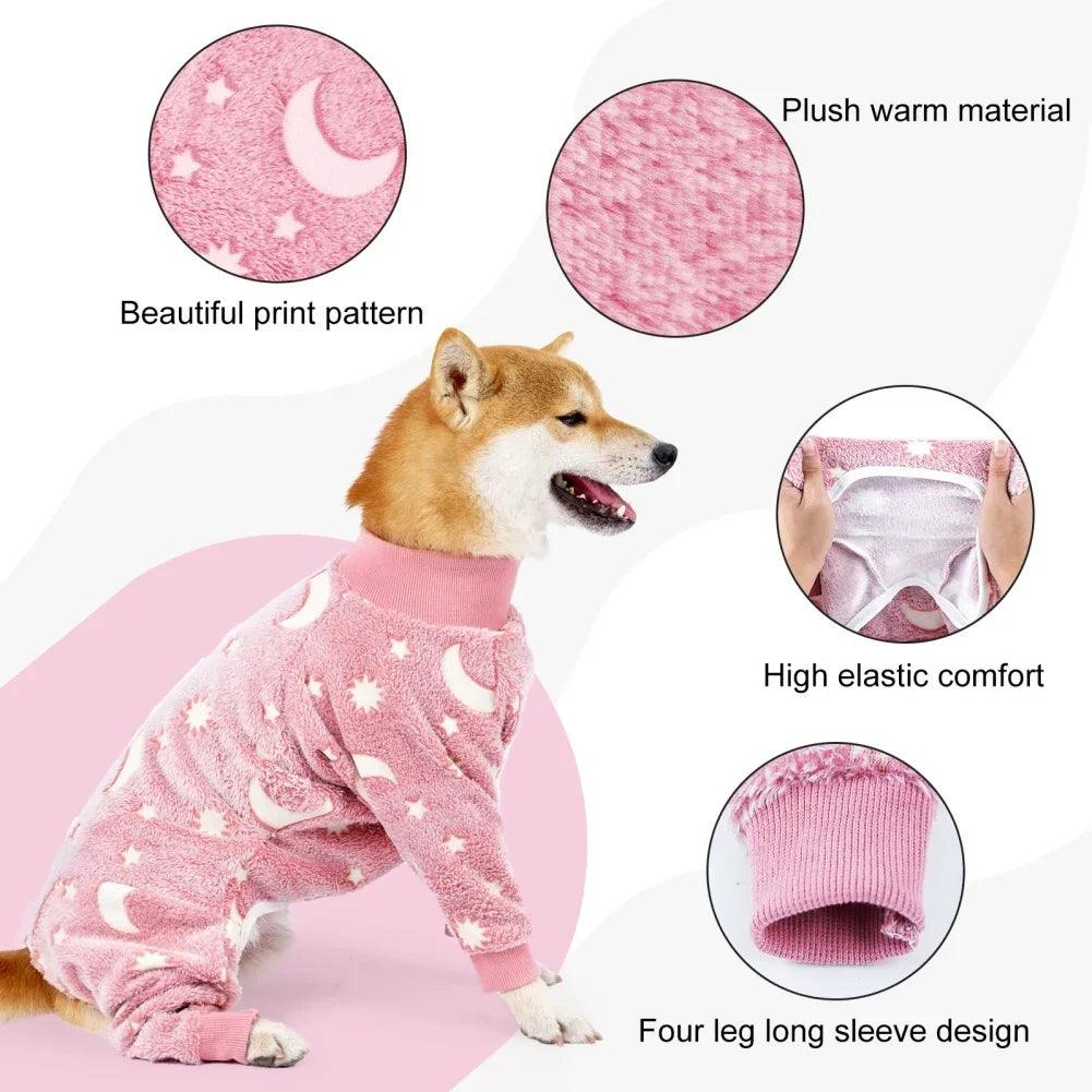 Soft Fleece Dog Pajama Onesie