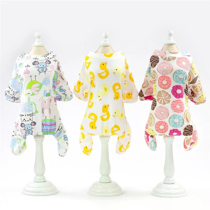 Cotton Print Pet Jumpsuit
