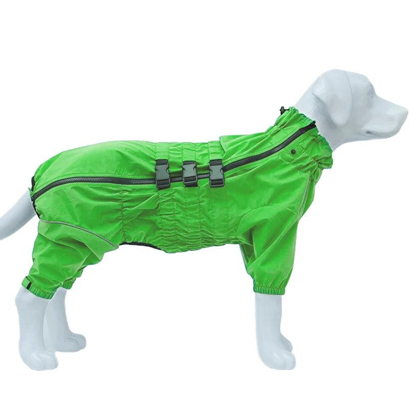 Waterproof 4-Legged Dog Raincoat