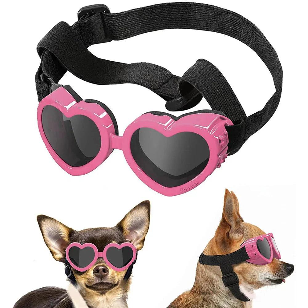 Stylish Heart-Shaped Dog Sunglasses