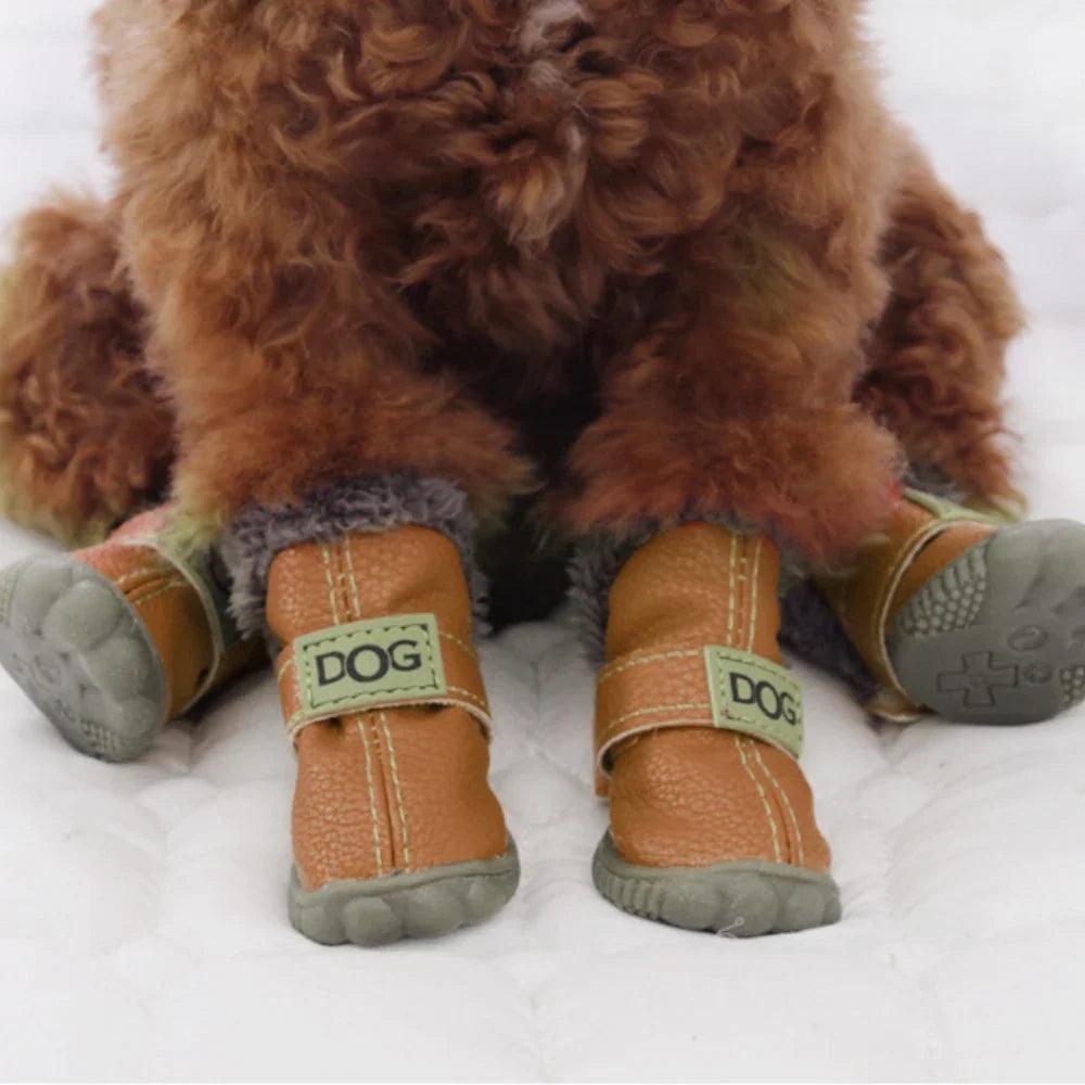 Plush Winter Dog Booties