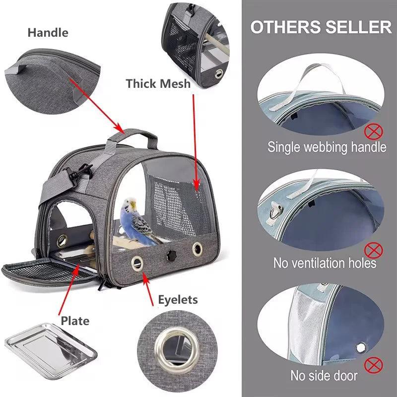 Portable Bird Travel Carrier