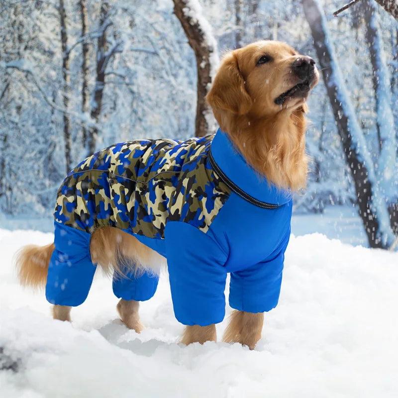 Large Dog Winter Jumpsuit