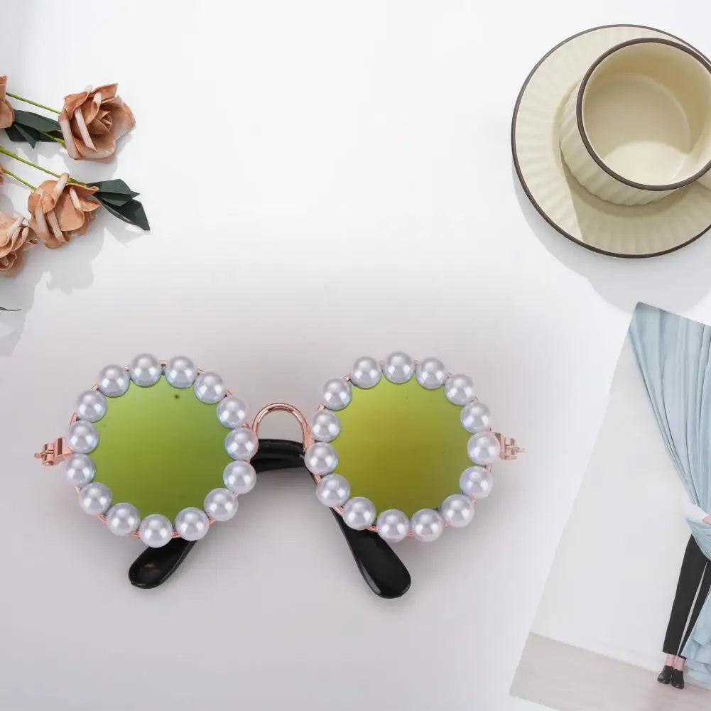 Elegant Pearl Pet Glasses