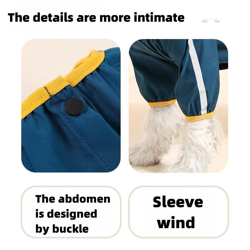 Reflective Waterproof Dog Raincoat