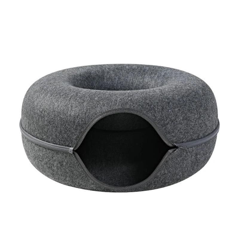 2-in-1 Cozy Cat Tunnel