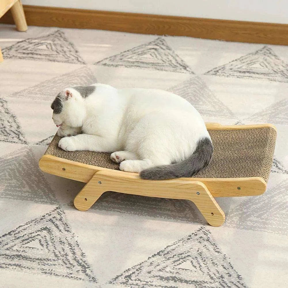 3-in-1 Cat Scratcher BedDescription:
Give your cat the ultimate comfort and play space! This durable wooden-frame scratcher doubles as a cozy bed and claw care station—keeping them happy anRegal Pet PalaceRegal Pet Palace3-in-1 Cat Scratcher