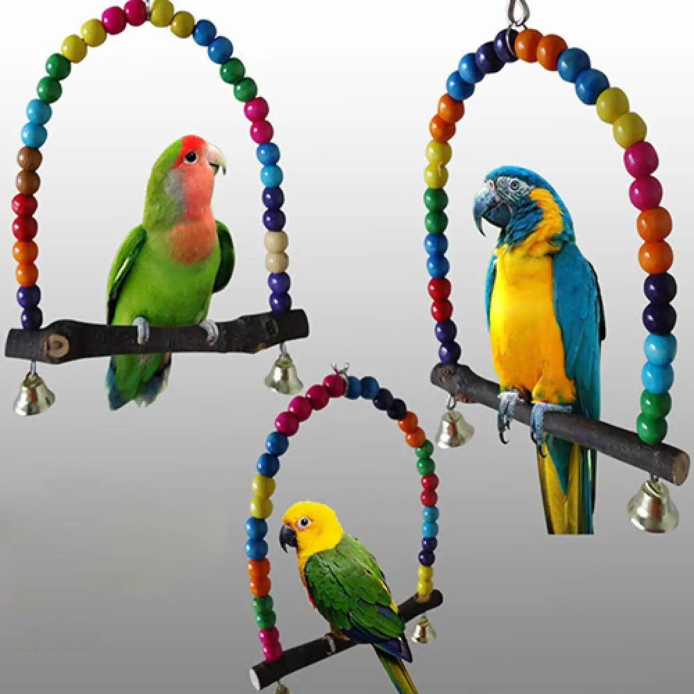 Cotton Ring Parrot Swing Toy