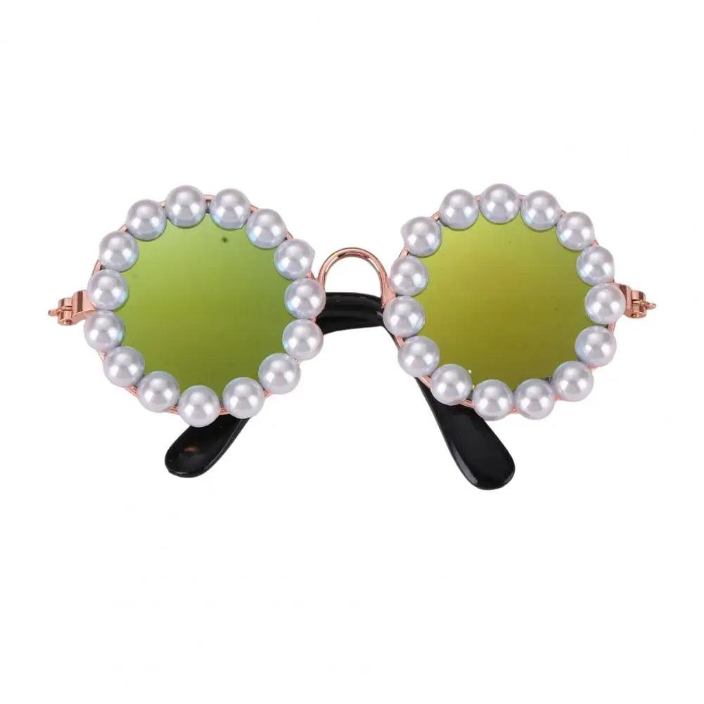 Elegant Pearl Pet Glasses