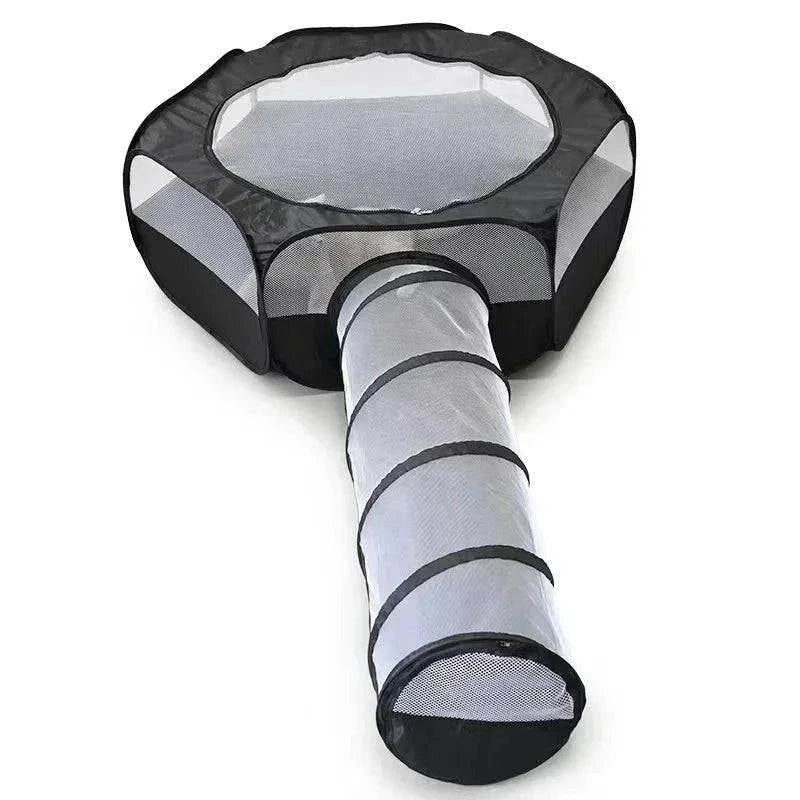 Foldable Cat Tunnel SetDescription:
Transform your cat's playtime with this foldable two-piece tunnel set. Perfect for curious cats and small pets, offering hours of entertainment and comRegal Pet PalaceRegal Pet PalaceFoldable Cat Tunnel