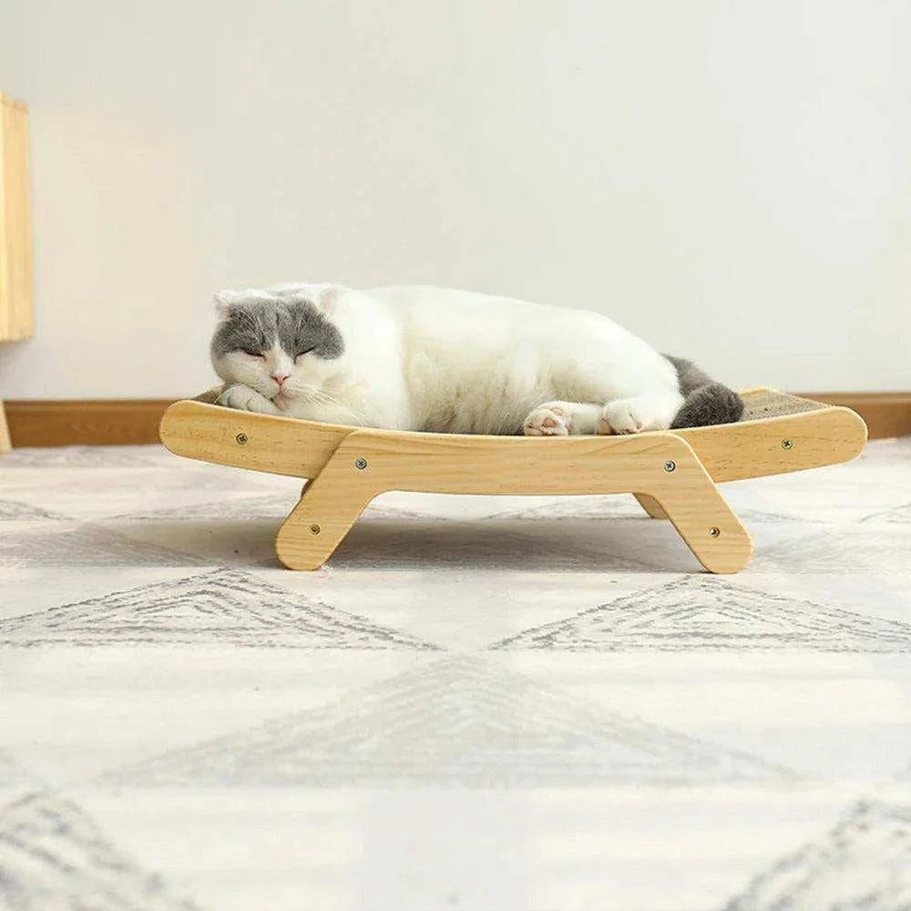 3-in-1 Cat Scratcher BedDescription:
Give your cat the ultimate comfort and play space! This durable wooden-frame scratcher doubles as a cozy bed and claw care station—keeping them happy anRegal Pet PalaceRegal Pet Palace3-in-1 Cat Scratcher