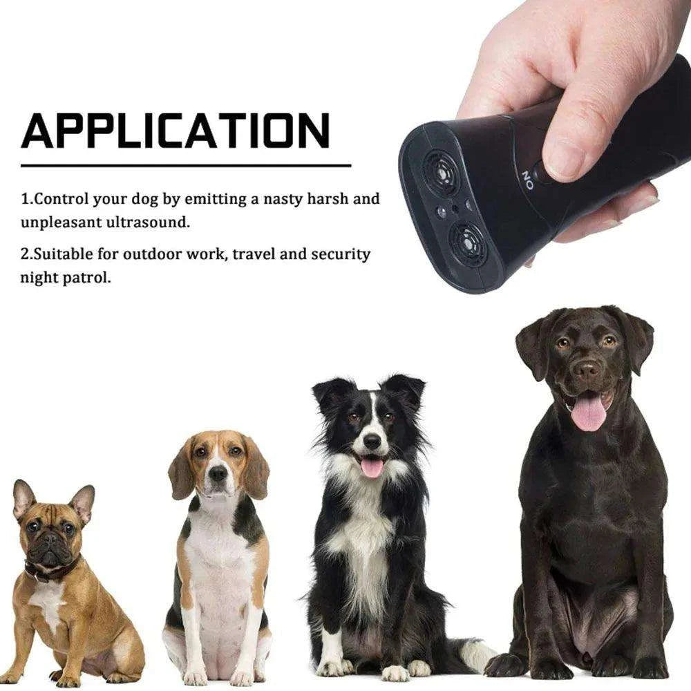 Ultrasonic Dog Repeller DeviceDescription:
Stay safe from aggressive animals! This ultrasonic dog chaser uses sound and an LED flashlight to deter threats, making walks, jogs, and outdoor advenRegal Pet PalaceRegal Pet PalaceUltrasonic Dog Repeller