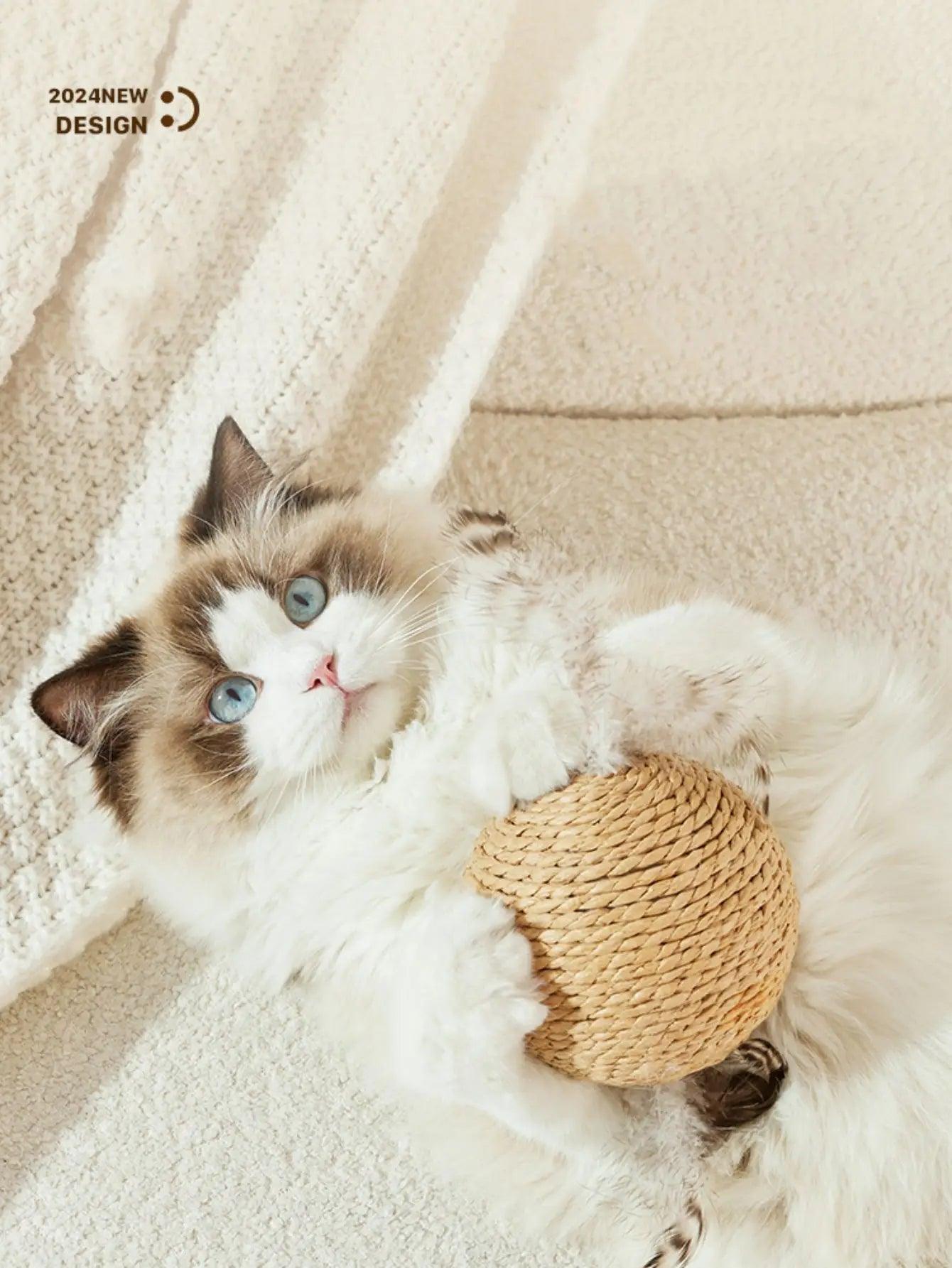 Interactive Sisal Cat Ball