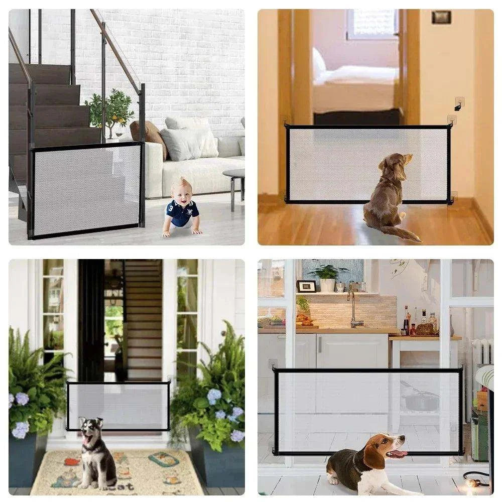 Portable Pet Barrier GateDescription:
Protect your pet and home with this breathable, foldable pet barrier! Perfect for creating safe spaces, it keeps your dog or baby secure in any room ofRegal Pet PalaceRegal Pet PalacePortable Pet Barrier
