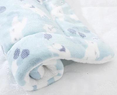 Cozy Bear Pattern Pet Bed