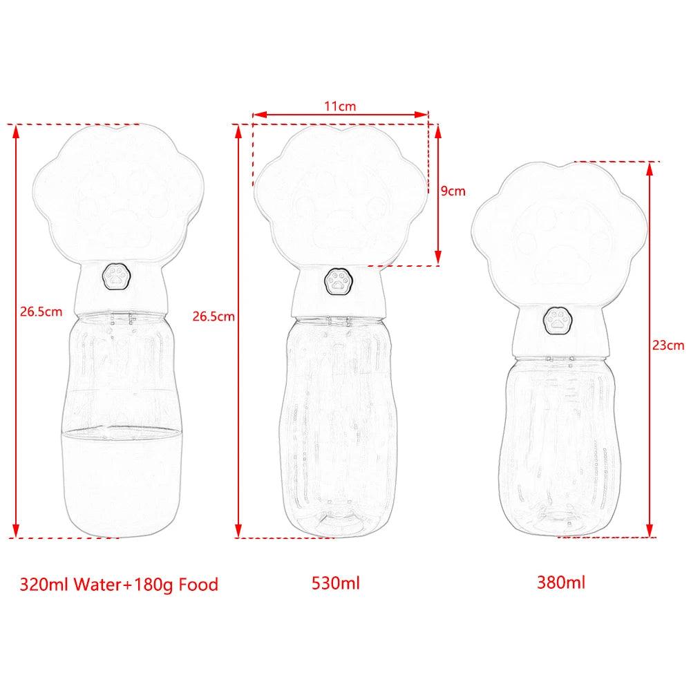 2-in-1 Dog Water Bottle
