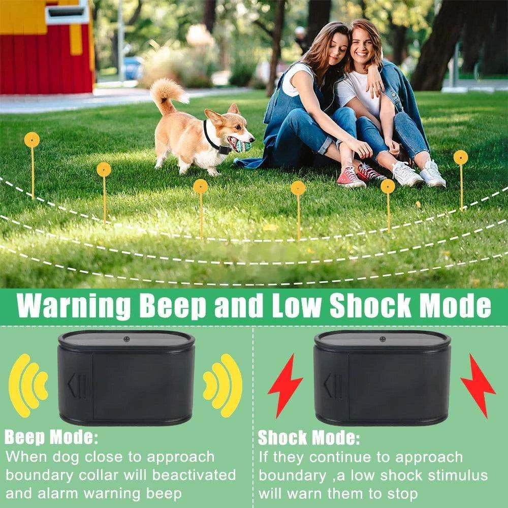 Wireless Electronic Pet FenceDescription:
Keep your dog safe while giving them freedom! This electronic pet fence system trains your pup to stay within set boundaries, ensuring their security wRegal Pet PalaceRegal Pet PalaceWireless Electronic Pet