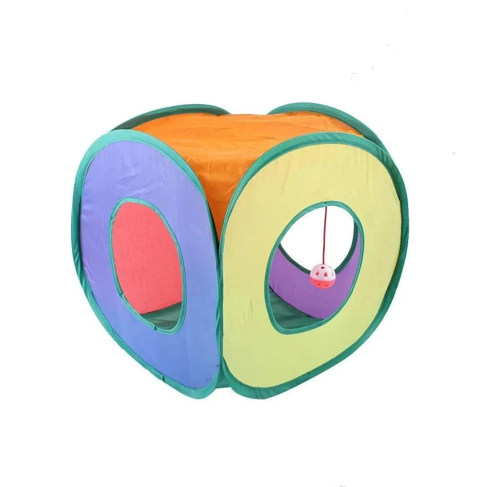 Foldable Cat Play TunnelDescription:
Let your cat explore a world of adventure with this foldable play tunnel! A fun, durable toy that offers endless entertainment and exercise for your fuRegal Pet PalaceRegal Pet PalaceFoldable Cat Play Tunnel