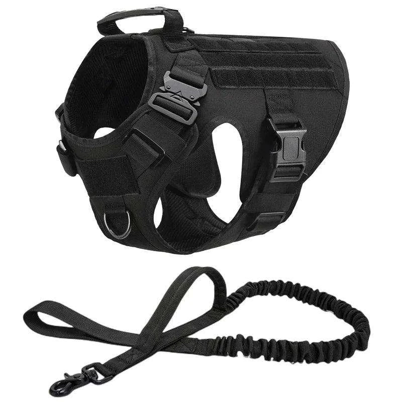 Tactical Dog Harness SetDescription:
Gear up your dog for any adventure with this military-style harness! Perfect for training and outdoor activities, it provides comfort, control, and durRegal Pet PalaceRegal Pet PalaceTactical Dog Harness