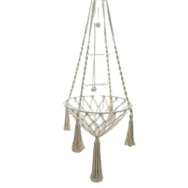 Cozy Cat Hammock SwingDescription:
Give your cat the ultimate lounging spot with this hand-woven hammock. Perfect for relaxation and play, this cozy swing will become your pet's favoriteRegal Pet PalaceRegal Pet PalaceCozy Cat Hammock