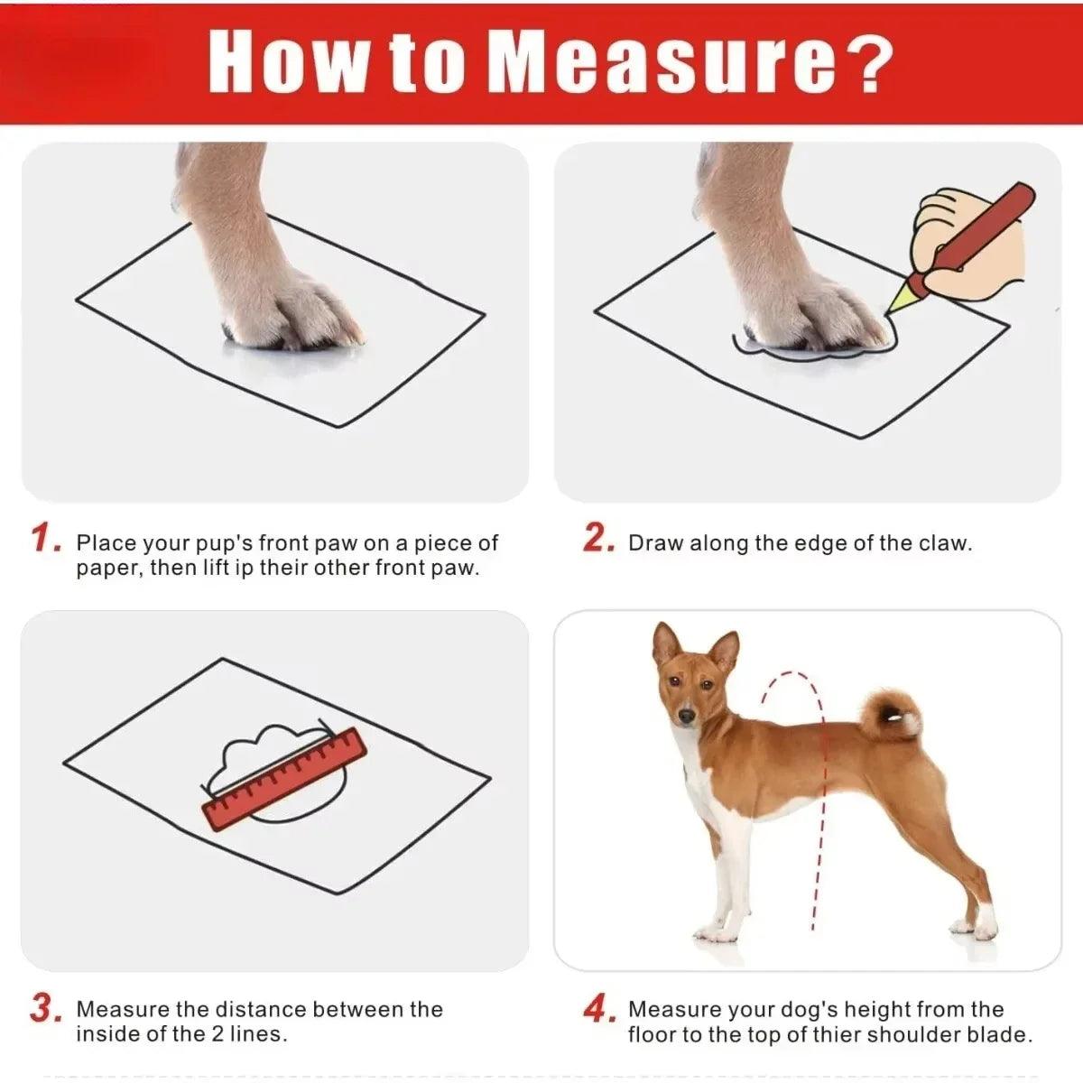 Tall Waterproof Dog Suspender Boots