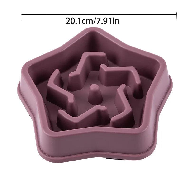 Star Shaped Slow Feeder Bowl