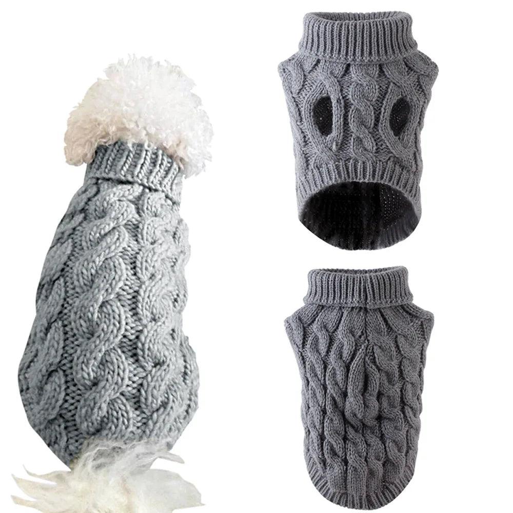 Warm Knitted Sweater for Dogs