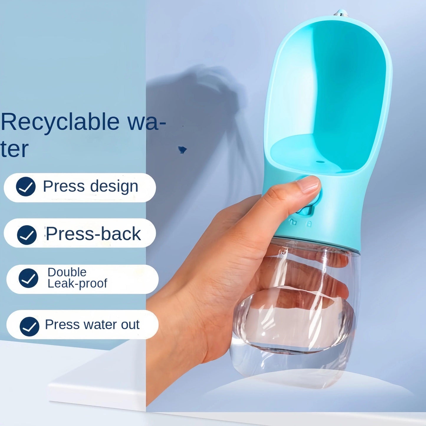 2-in-1 Pet Water Bottle