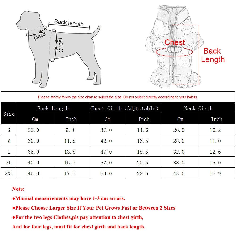 Waterproof Fleece Dog Jumpsuit