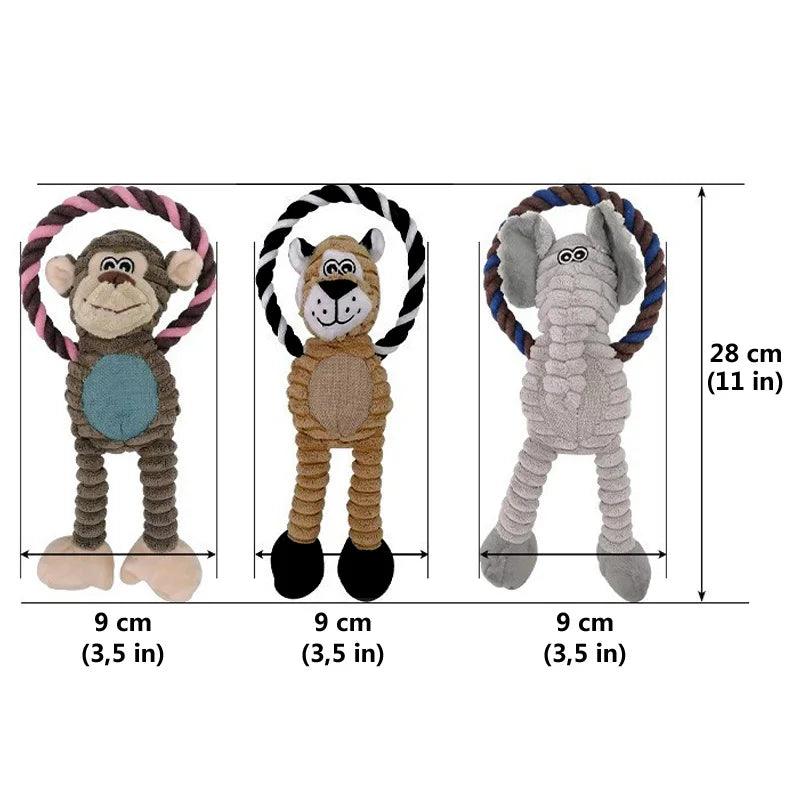 Squeaky Monkey Dog Toy
